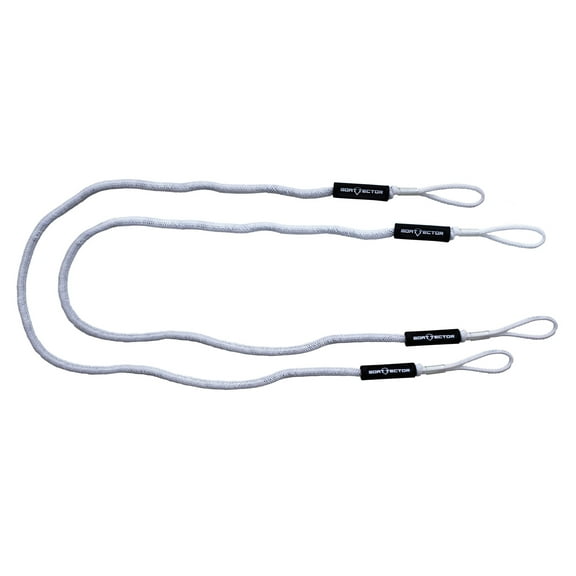 Extreme Max 3006.3068 BoatTector Bungee Dock Line Value 2-Pack - 8', White