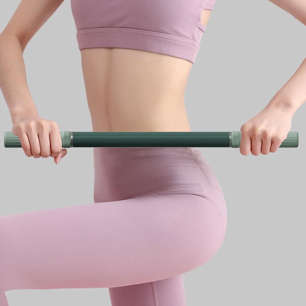 Yihuala Pilates Roller Stainless Construction NonSlip Surfaces Deeply Tissue Therapies Compacts Muscle Exercise Recovery Stick
