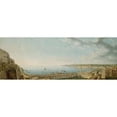 thumbnail image 3 of Lusieri, Giovanni Battista 18x9 Black Modern Framed Museum Art Print Titled - A View of the Bay of Naples, Looking Southwest from the Pizzofalcone towards Capo di Vintageilippo, 3 of 5