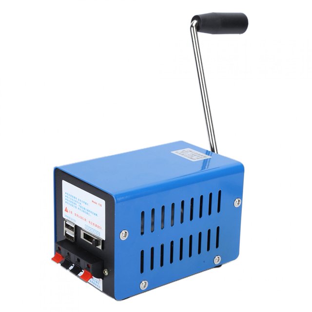 Energy Saving Generator,H Hand Crank Generator, Multiple Interfaces For Help Operations, Natural Disasters Field Operations, Field Trips,
