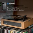 thumbnail image 4 of Crosley CR8017B-TA Voyager Vintage Tocadiscos de vinilo portátil con entrada/salida Bluetooth y altavoces integrados, Bronceado, 4 of 5