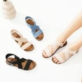 thumbnail image 6 of Ataiwee Women's Comfortable Flat Slide Sandals - Summer Fashionable with Elastic Ankle Strap., 6 of 6