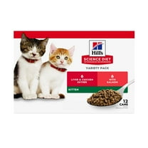Hill's Science Diet Wet Cat Food Variety Pack for Kittens, 2.9oz Can 12pk