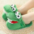 thumbnail image 2 of Children/adults Funny Crocodile Slippers Open Mouth To Walk Small Crocodile Toy Slippers Home Indoor Non-slip Cotton Slippers G, 2 of 5