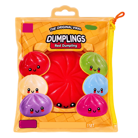 Cute Dumpling Squishy Stress Relief Toy - Jumbo Squeeze Sensory Fidget Toy in Gift Bags for Anxiety Relief Christmas Party Favor