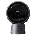 thumbnail image 1 of Mini Portable Bladeless Air Circulating Fan USB Rechargeable 5000mAh Battery 5 Gear Wind Home Cordless Table Fan(Gray), 1 of 7