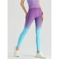thumbnail image 3 of Women Yoga Pants Gradient Color Hip Lifting High Waist Workout Leggings Stretch Tights for Sport Running Activewear, 3 of 8
