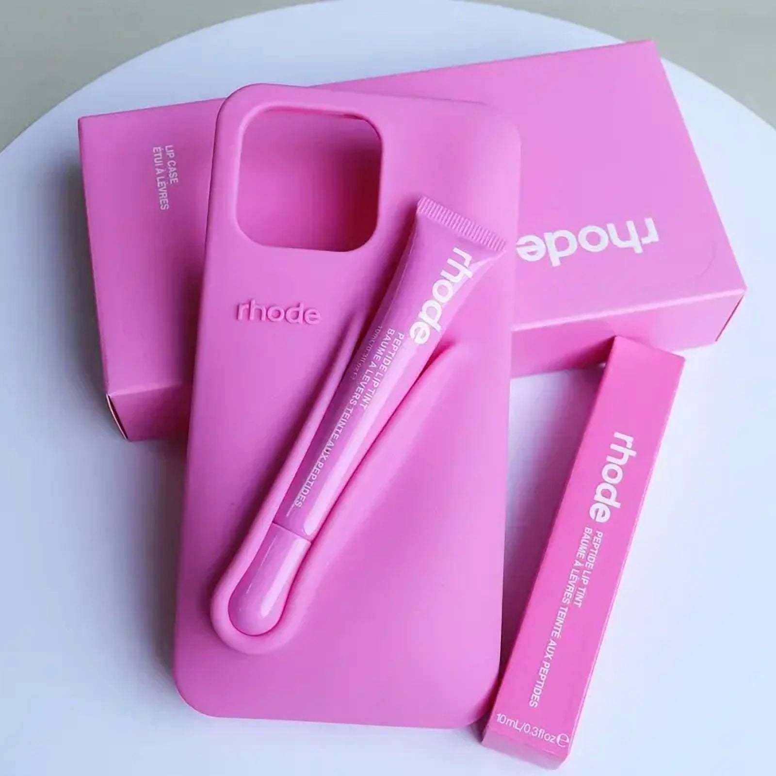 最終価格 rhode lip case iPhone15Pro+リップ 2-Piece Soft Silicone Phone Case Set IPhone 11/12/13/14/15