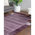 thumbnail image 2 of Unique Loom Del Mar Collection Contemporary Transitional Area Rug, 7' x 10', Purple/Beige, 2 of 2