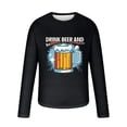 thumbnail image 4 of PuLe Men's Hoodie Men's Fashion Long Sleeve Oktoberfest T Shirt Casual Beer Pub Prints Sports Tops Mens A Shirt Men Shirt, 4 of 5