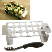 Steven Raichlen Best Of Barbecue Grilling Accessories Jalapeno Popper Grill Rack BBQ Accessories Set