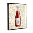 thumbnail image 3 of Stupell Industries Trendy Diner Ketchup Condiment Luxury Fashion Pattern Graphic Art Jet Black Floating Framed Canvas Print Wall Art, Design by Ziwei Li, 3 of 5