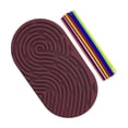thumbnail image 1 of Tablero de actividades para niños con forma de almohadillas antiestrés, habilidades motoras finas, aprendizaje preescolar morado oscuro, 1 of 9