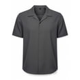 thumbnail image 5 of Stamzod Men's Casual Button Down Shirts Short Sleeve Textured Summer Beach Shirt with Pocket Gray XXL, 5 of 6