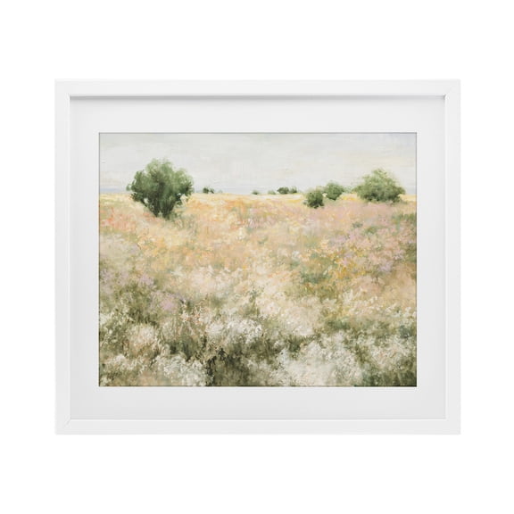 Stupell Industries Traditional Pastoral Freedom Field White Framed Print Under Glass, 21 x 17, by Julia Purinton