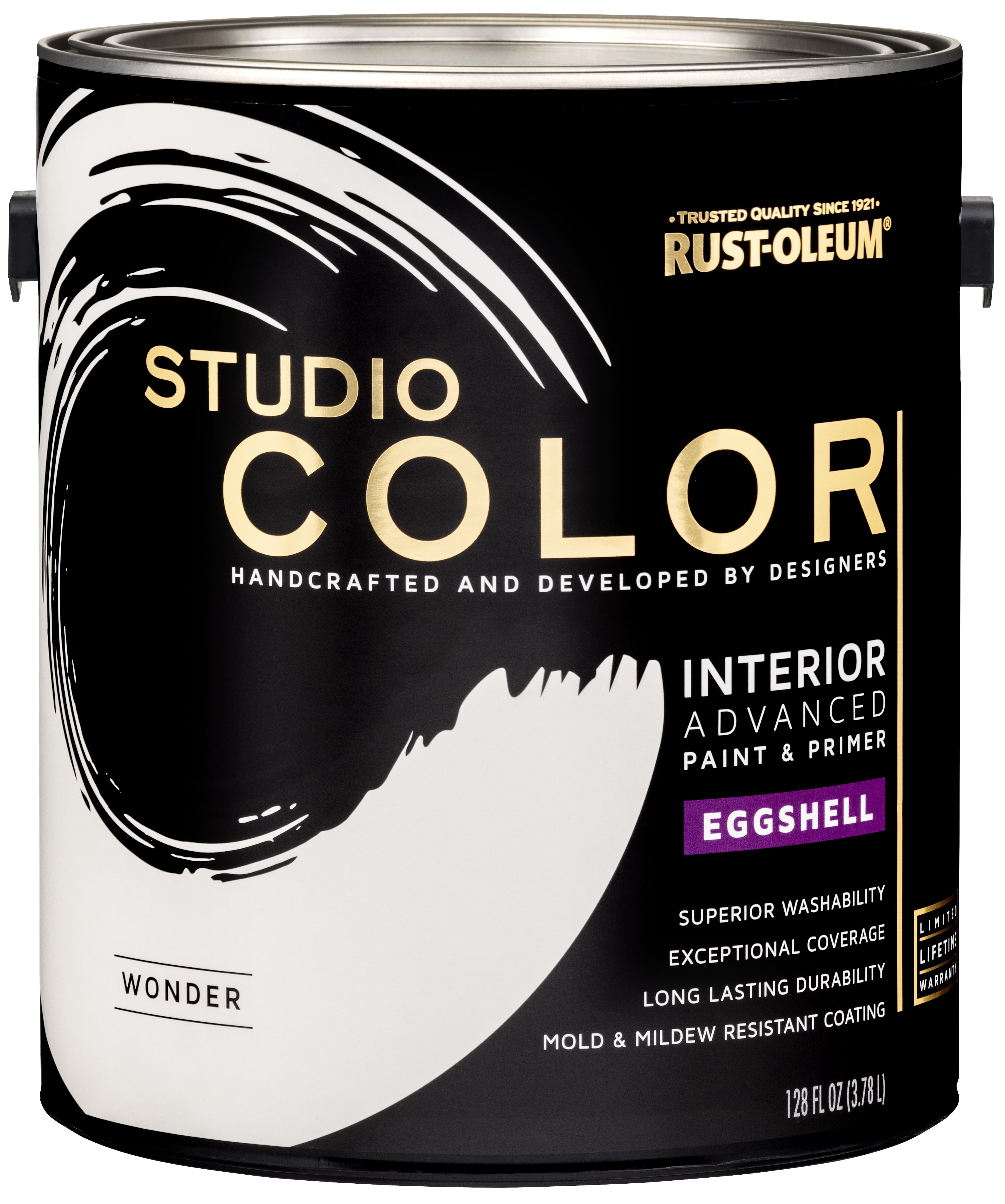 Rust-Oleum Studio Color Wonder, Interior Paint + Primer, Eggshell Finish, 2-Pack