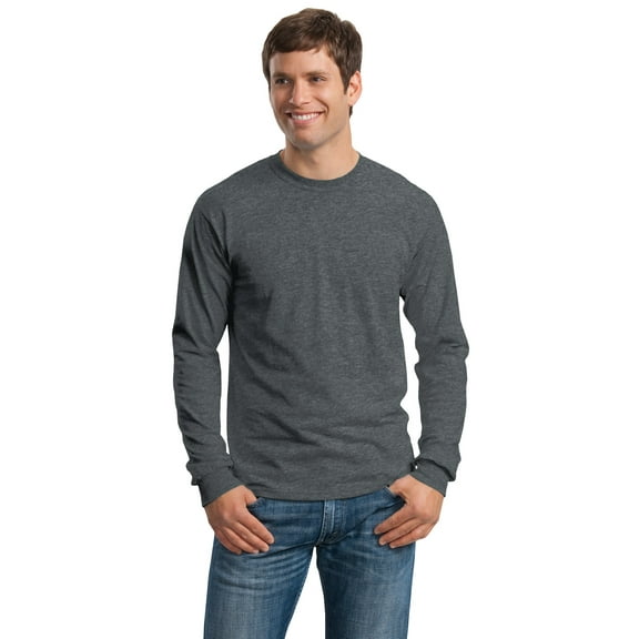 Gildan Men's 100 Percent Cotton Long Sleeve T-Shirt. G2400