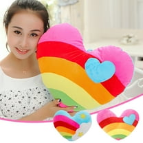 Kids Toys under $5 Fufafayo Heart Plush Throw Pillow, Cute Heart Doll Stuffed for Decorations, Soft Pillow for Wife Girlfriend Boyfriend Lover Gifts