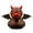 Brown, variant on Dserhfy Demon Duck Figurine 3D Printed Devil Duck with Red Horns Bat Wings Halloween Gothic Collectible Statue Desktop Home Decor for Teens Adults