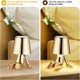 thumbnail image 4 of Bedside Touch Control Table Lamp, Golden Man Statue Led Table Lamp, Usb Rechargeable, 3-speed Dimmer, Home Living Room Office Decorative Table Lamp, 4 of 4