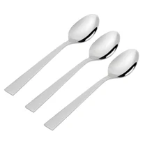 Mainstays Chiazza Stainless Steel Teaspoons, Adult 3 Piece Set ,Silver