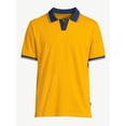 thumbnail image 5 of Free Assembly Men's Pique Polo Shirt with Tipped Collar, 5 of 6