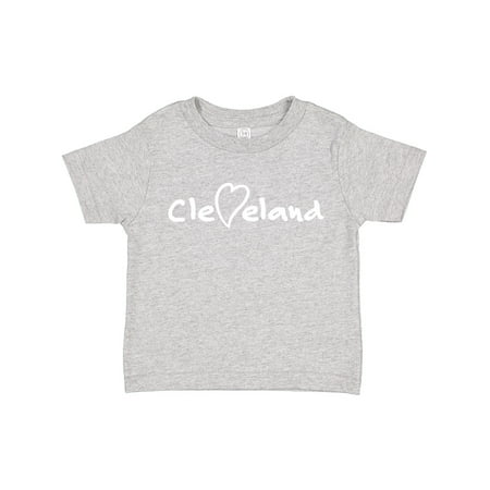 

Inktastic Cleveland Heart Handwriting White Boys or Girls Toddler T-Shirt