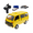 Yellow-1 Battery, variant on 1:10 Scale Classic Retro RC Van, 2.4G Proportional Control RWD High-Speed Remote Control Car with LED Lights, Ideal Gift for Adults