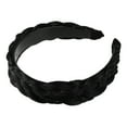 thumbnail image 6 of Unique Bargains 1 Pcs 1.5 Inch Wide Synthetic Hair Braided Headband Hair Hoop for Women and women Black, 6 of 7
