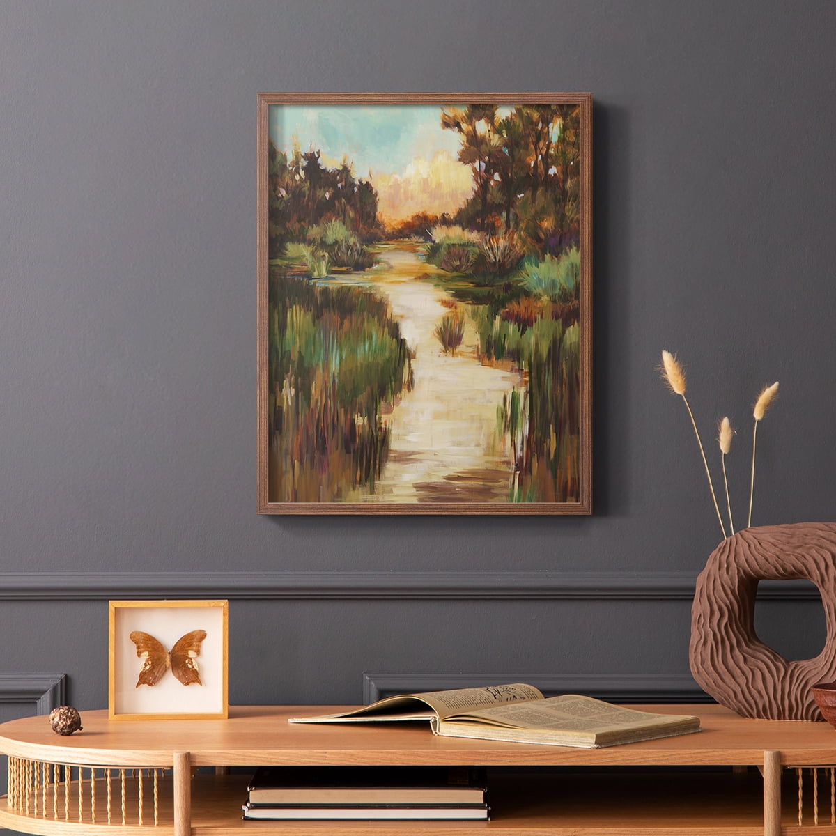 Well Worn Path Framed Print in Brown Solid Wood 11 x 14 Framed Print