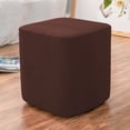 thumbnail image 1 of Yesfashion Waffle Plaid Pattern Elastic Stool Cover Water-repellent Square Column Stool Seat Cover, 1 of 8