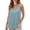 Light Blue, variant on HOMBOM Green Tank Top for Women Swing Camisole Summer Loose Sleeveless Casual Adjustable Straps Ladies Top