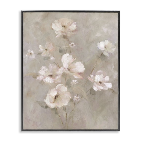 Stupell Industries French Country Delicate Blush Floral Arrangement Black Framed Giclee Art, 11 x 14, by Carol Robinson