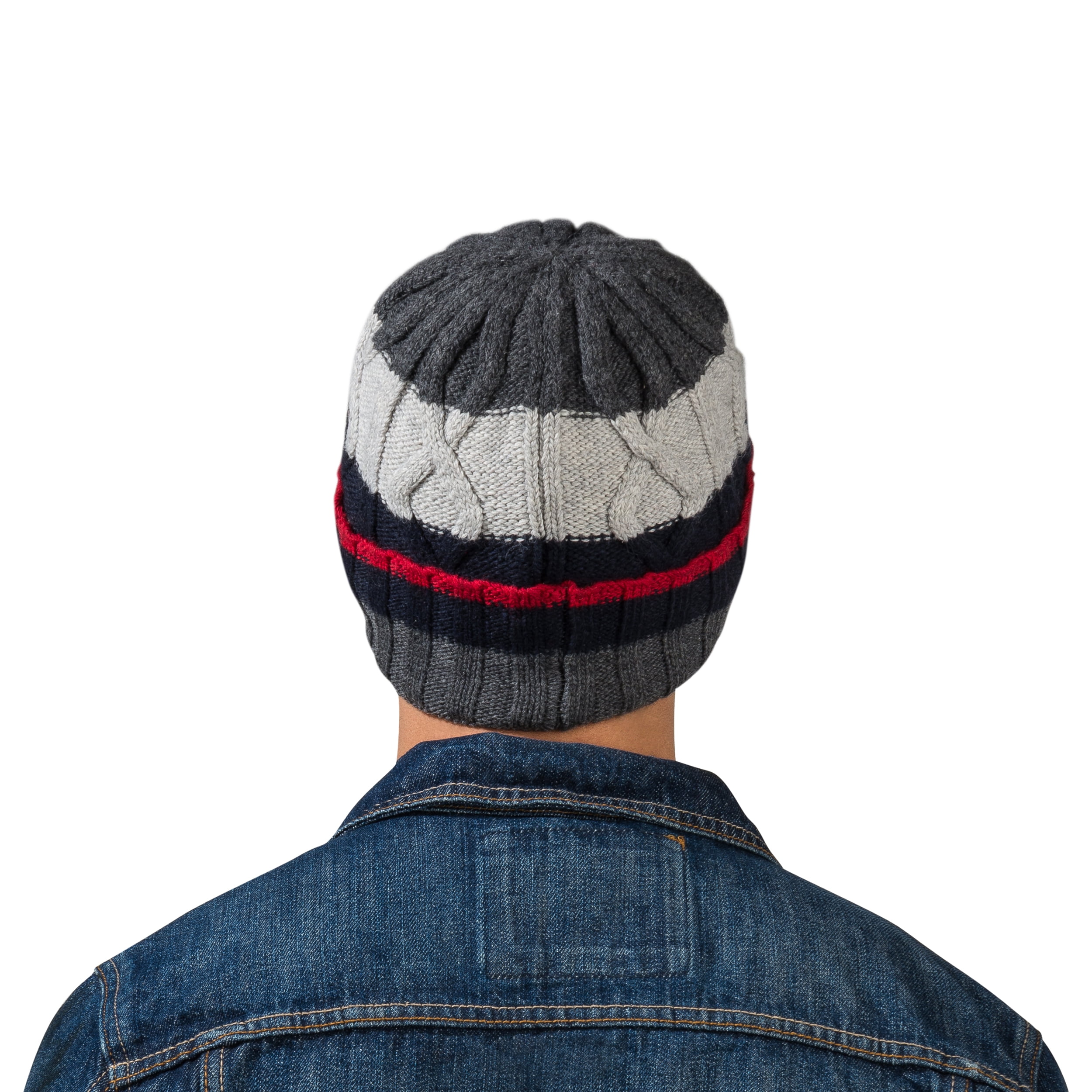 AERUSI Men or Womens Warm Knitted Patriot Beanie [All Season Style] [One Size Fits Most]