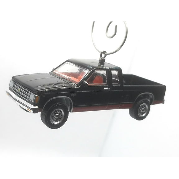 Christmas Ornament for 1983 Chevy S-10 Maxi Cab Black Red