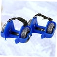 thumbnail image 3 of OUNONA 1 Paire de Patins à Roulettes Réglables à Talon Clignotant Bleu Roues Lumineuses pour Amusement Extérieur Facile pour Garçons, 3 of 8