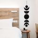 thumbnail image 4 of Moon Phase Decor Boho Wall Hanging,Scandinavian Natural Wooden Wall Decorative Unique Aesthetic Art, Moon Cycle Wall Decor for Bedroom (Black), 4 of 5