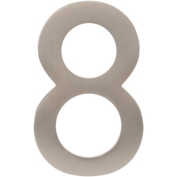 Architectural MailboxesÂ® Number 8 Brass 4" House Number