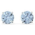 thumbnail image 1 of 1 Carat Solitaire Stud Earrings in Sterling Silver, 1 of 3