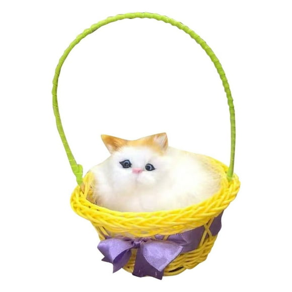 TechWave Funny Toys Cat In The Lace Hanging Doll Toy Mini Cat In Shoe With Meows Sounds Sleeping Cute Kitty Toys For Kids Boys Girls