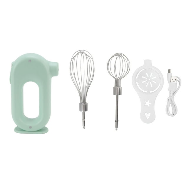 Electric Hand Mixer, Handheld Milk Frother 3 Speeds For Home For Kitchen For Cooking Green