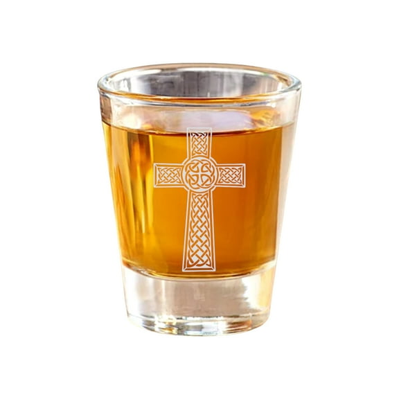 2oz Celtic Cross Shot Glass