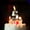 F, variant on Birthday Candles Extended Big Number Candle, Multicolor 3D Design Cake Topper Decoration for Any Celebration, Gold Number 9