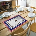 thumbnail image 4 of Clearance! FNGZ Placemat Independence Day Fabric Placemats Heat Insulation Table Mats Festive Western Style Dinner Napkins Tablecloth, 4 of 4