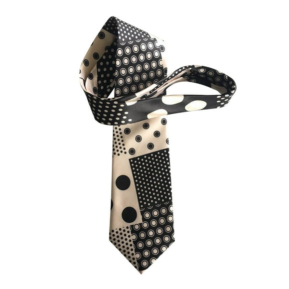 Stanley Ipkiss Dotted Silk Necktie The Mask Movie Neck Tie Jim Carrey Costume