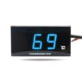 thumbnail image 1 of TFixolMotorcycle Digital Thermometer Quad Square Instrument Water Temperature Meter Gauge,Blue Light Digital Hygrometer Humidity Temperature Meter, 1 of 7