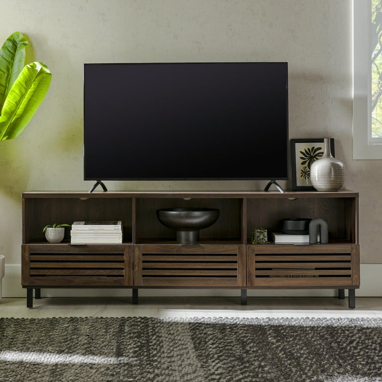 Slatted tv console outlet
