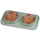 thumbnail image 1 of Cuenco para Perros y Gatos Cuenco Doble de Acero Inoxidable Base Antideslizante Tapete de Silicona Antidesbordamiento y Antiderrames 2x400ML 2 * 400ML, Verde, 1 of 5