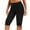 Black, variant on Women's Swim Capris Pants Quick Dry Modest Swimsuits High Waist Swim Briefs Beach Shorts Ruched High Cut Full Coverage Knee Length Tankini Swim Shorts Upf 50+ Bathing Suit Bottoms Beach Pants
