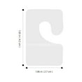 thumbnail image 3 of 100 Pcs Clothes Hangers Label Clothes Rack Hanger Tags Clear Hanging Tabs Aircraft Hole Hook Sticker Pvc, 3 of 6